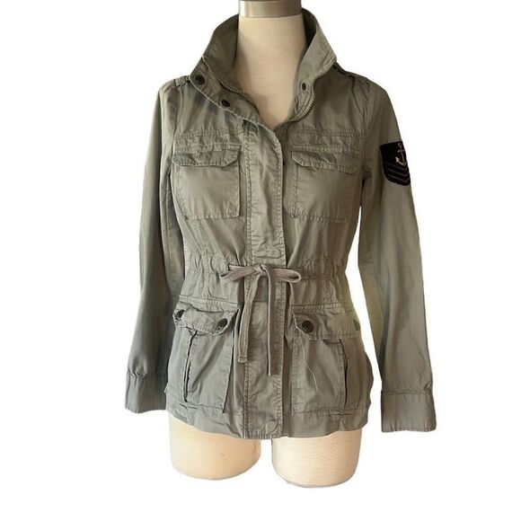 Therapy by Lane Crawford Full Zip Khaki Jacket Women’s Medium - Picture 1 of 7